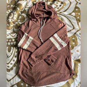 Cropped Pink Hooded Sweat